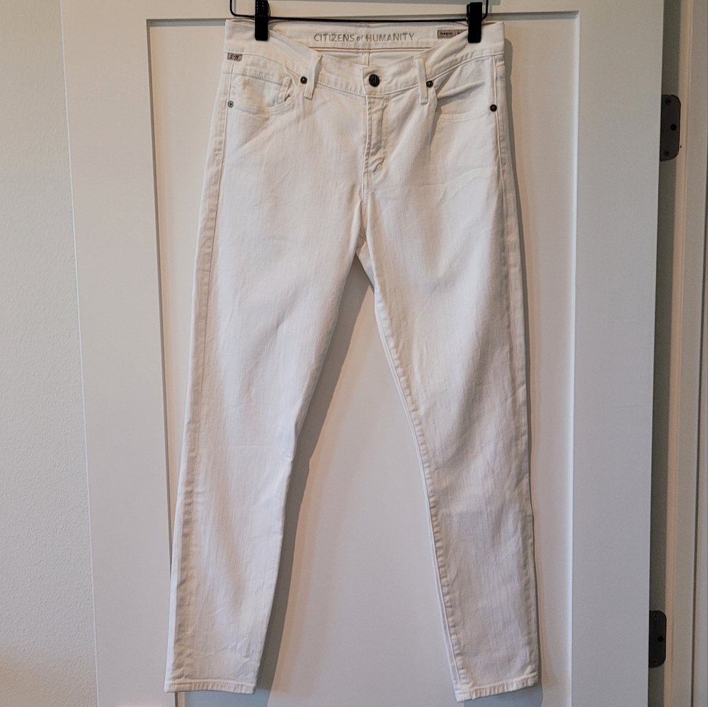 Citizens of Humanity Thompson Skinny White Jeans Size 27